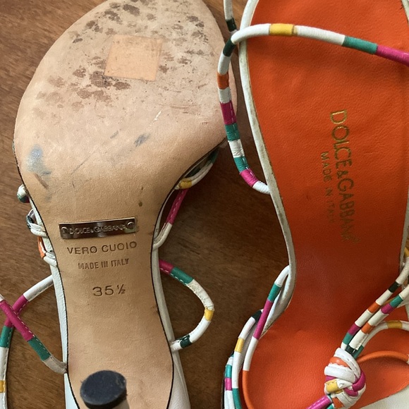 Dolce & Gabbana Vero Cuoio Leather Heels - Picture 4 of 4